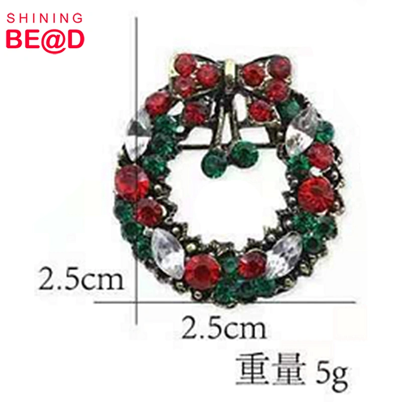2020 New Year Retro Christmas Brooch Decoration-Bell And Snowman Brooch,Christmas Snowman,Christmas Rhinestone Brooch