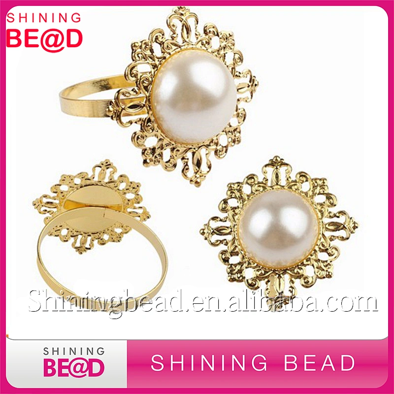Factory Luxury Gold Plated Angel Napkin Holder table napkin ring for Wedding Centerpieces for table