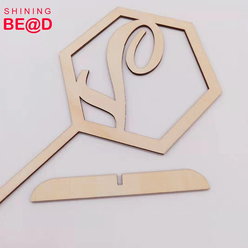2020 New Style High quality Number 2 wood cake topper cake stand for party table decoration