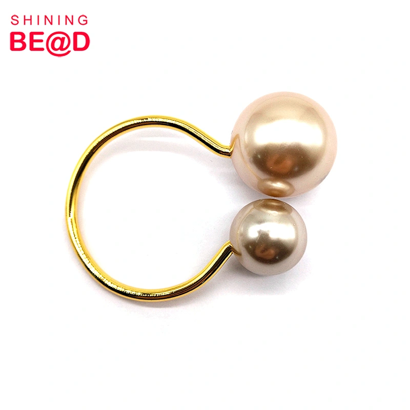 2021 New Fashion Pearl Napkin Ring For Wedding Table Decoration,Gold Rhinestone Napkin Rings,Crystal Napkin Rings For Weddings