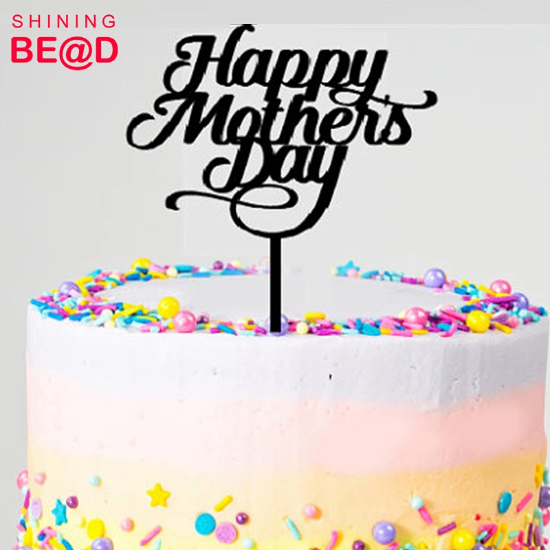 Unique Design Gift For Mothers Day Happy Birthday MOM Cake Topper