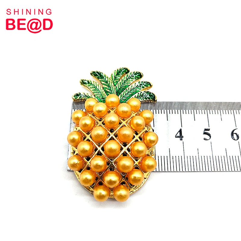 2020 New Cute Pineapple Shape Pearl Brooch For Clothing Decoration,Brooches Women Pearl,Pearls Flat Back Brooch
