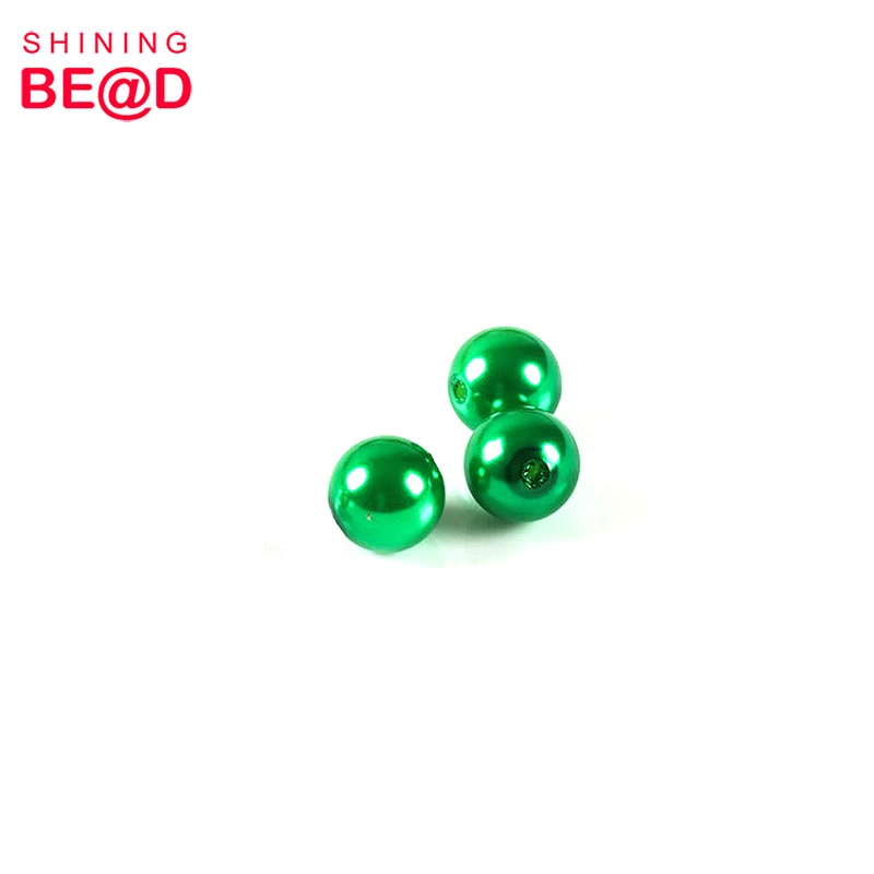 Hot Selling Various Color 3-30mm Round Plastic Pearls With Two Holes