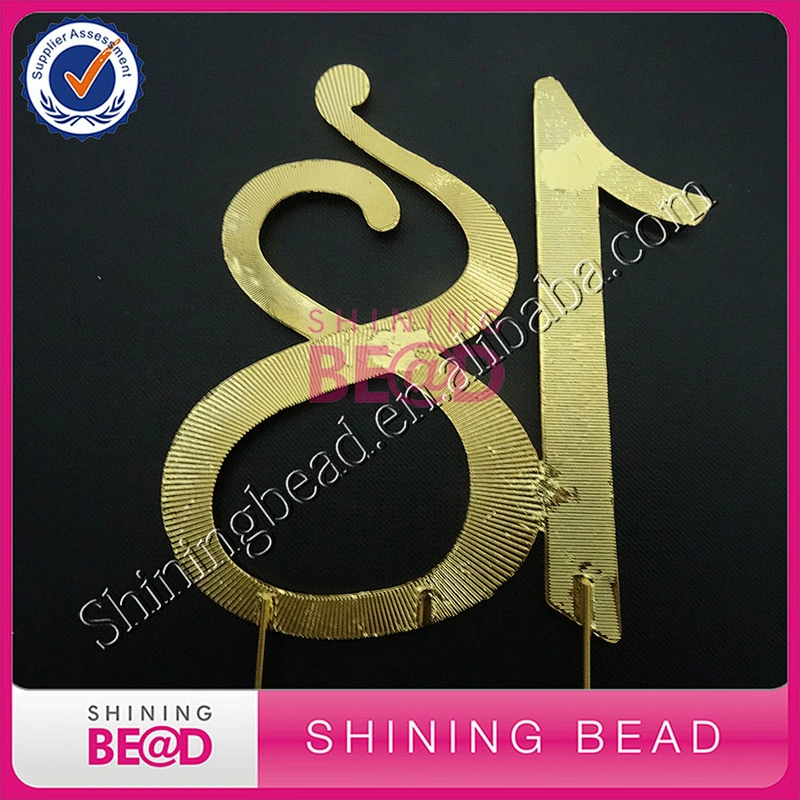 Shining Number 18 Cake Topper Wedding Diamonds 90 Birthday Cake Toppers Wholesale