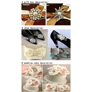 diamond rhinestone flower brooch chair sash brooch wedding dress accessories bridal jewelry