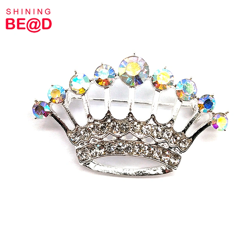 2020 New High Quality Crown Shape Rhinestone Brooch,Brooches Women Crystal Rhinestone,Rhinestone Brooch Pins