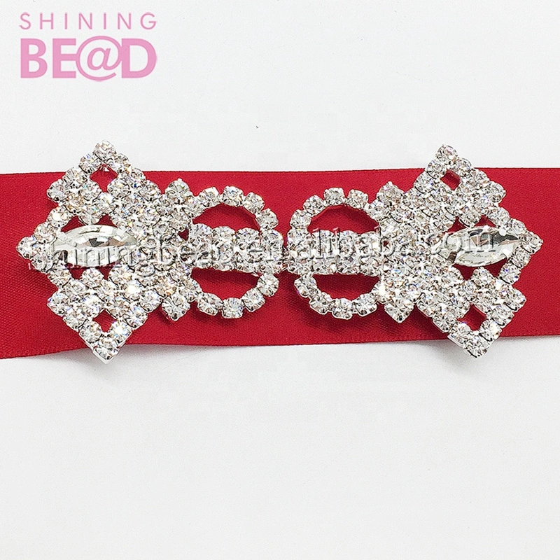 Hot Selling Rhinestone Buckle for Ribbon buckle Valentine's Day