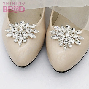 Bridal Shoes Rhinestone Accessories Crystal Shoe Clip Decoration Clip Buckle for Wedding