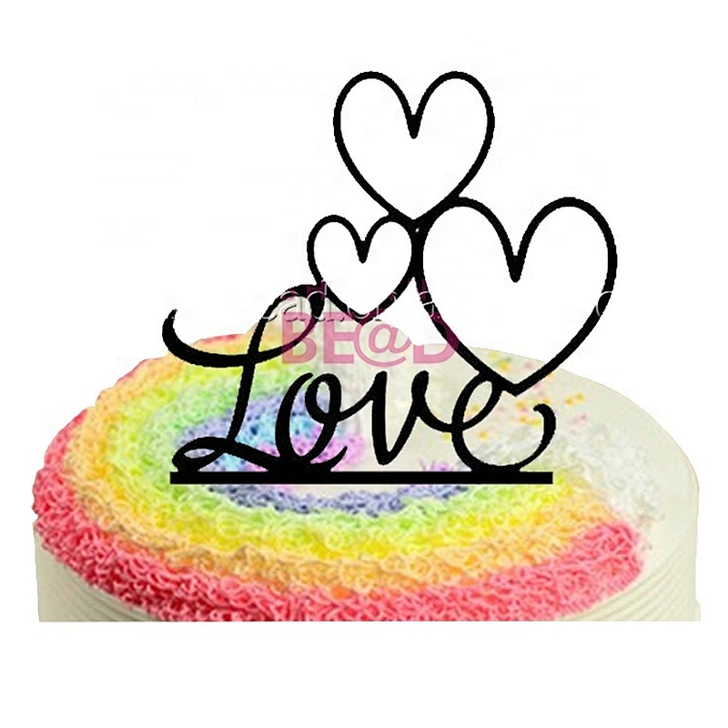 Wedding Celebration Cake Supplies-Love Silhouette Acrylic Cake Topper,Funny Wedding Cake Toppers,Acrylic Cake Topper