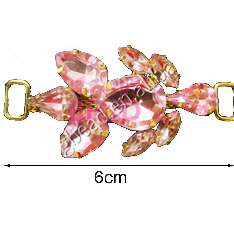 Wholesale Fashion Pink Rhinestone Bikini Connector
