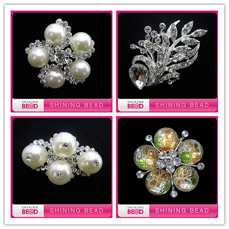 new arrival rhinestone brooch bouquet wholesale for wedding decor