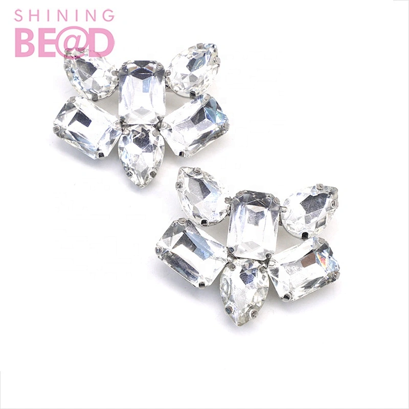 Crystal Shoes Buckle Women Shoes Decoration Clips Bridal Charm Decor Fashion Shoe Accessories