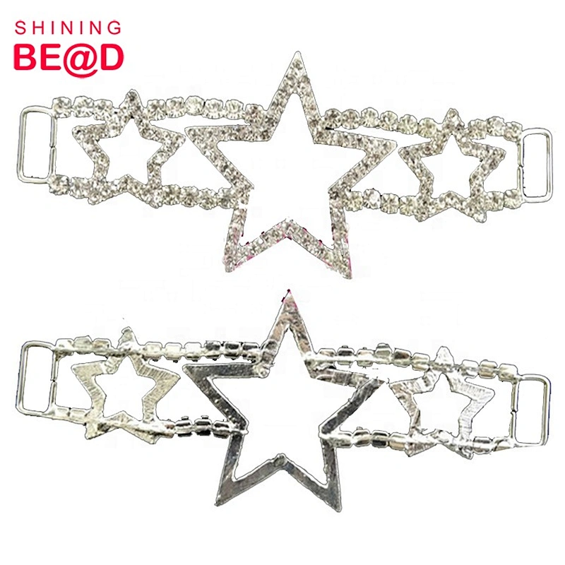New Rhinestone Connector With Star Pattern For Bikini,Jewelry Rhinestone Connector,Crystal Rhinestone Connectors For Bikini
