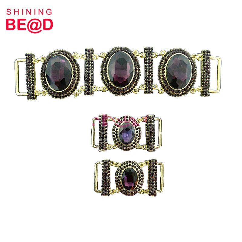Wholesale Purple Glass Rhinestone Connector For Bikini,Bikini Connector,Bikini Connectors For Sale
