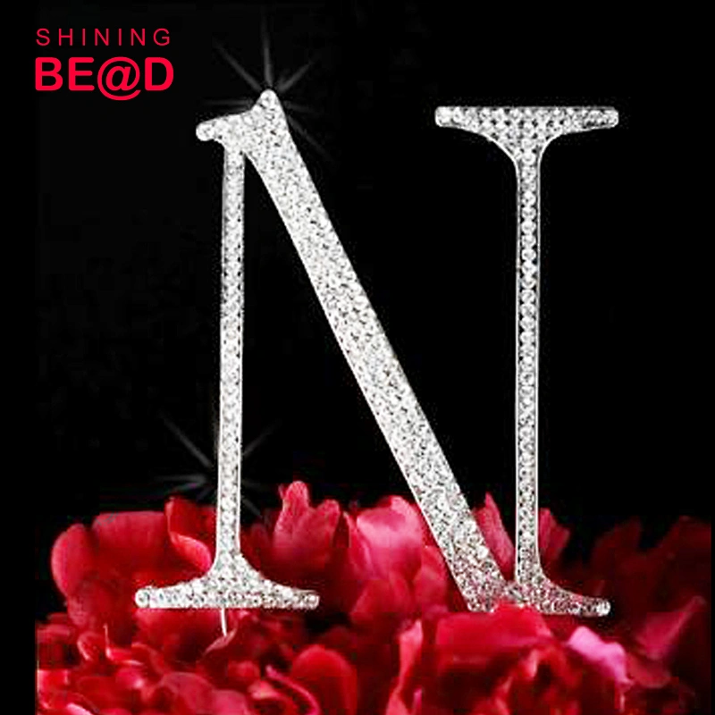 Made in China monogram Letter L M N O Wedding Cake Topper