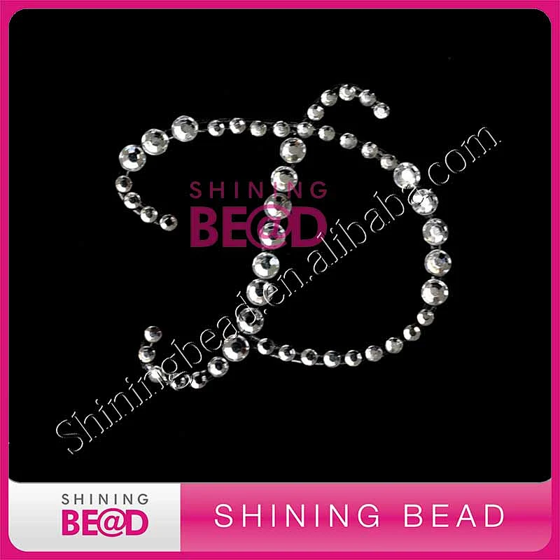 Hot selling diamante letter sticker adhesive alphabet acrylic sticker