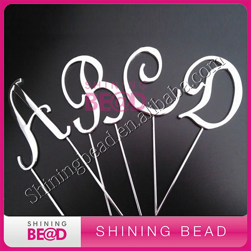 Rhinestone number cake topper for anniversary celebration wedding cake topper