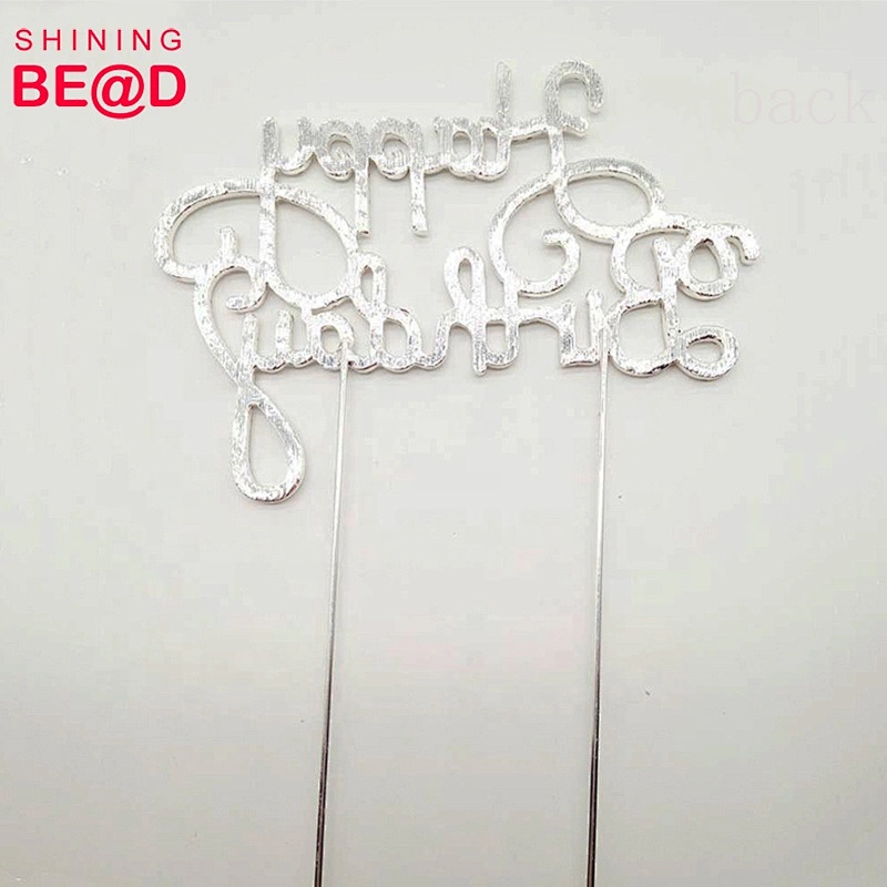 2019 Hot Sale Rhinestone Happy Birthday Cake Topper,Acrylic Happy Birthday Cake Topper,Happy Birthday Acrylic Cake Topper
