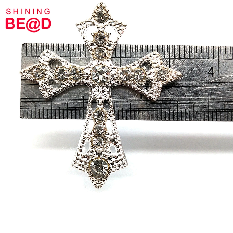 2020 Cross-shaped Rhinestone Slide Buckle For Wedding Invitations Ribbon,Rhinestone Buckle For Wedding Chair Covers