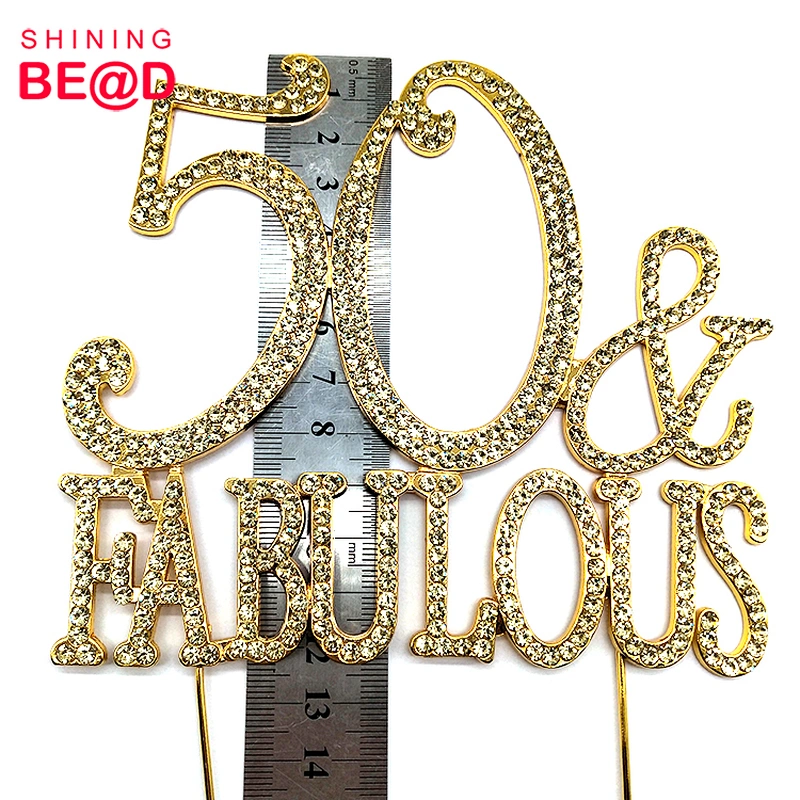 Wholesale Number & FABULOUS Rhinestone Cake Topper For Birthday Party Decoration