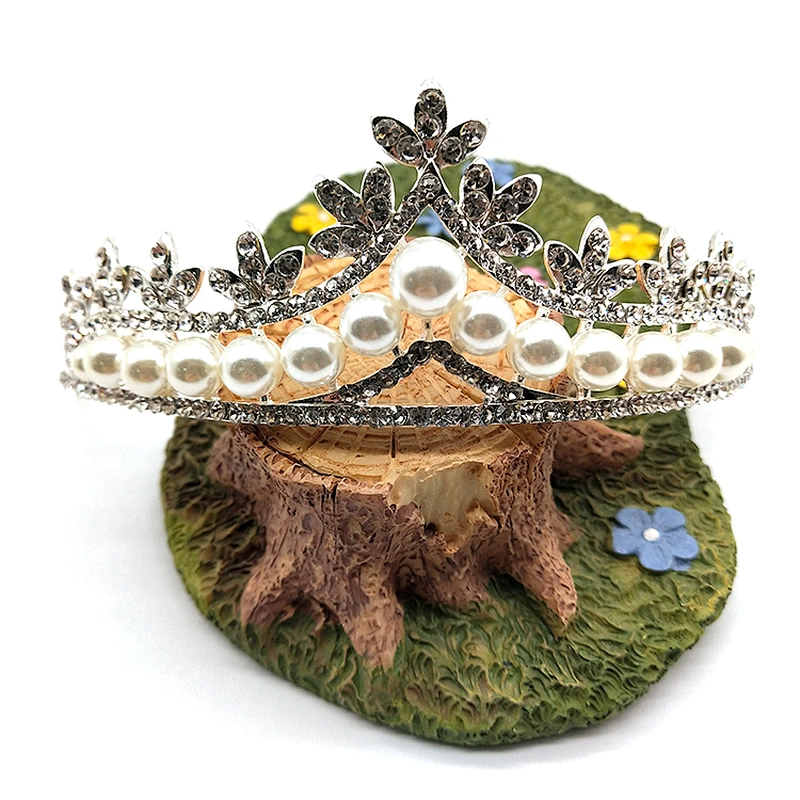 Wholesale Fashion Pearl Rhinestone Crown Headband For Wedding Accessories,Rhinestone Headbands Women,Baroque Headband Rhinestone