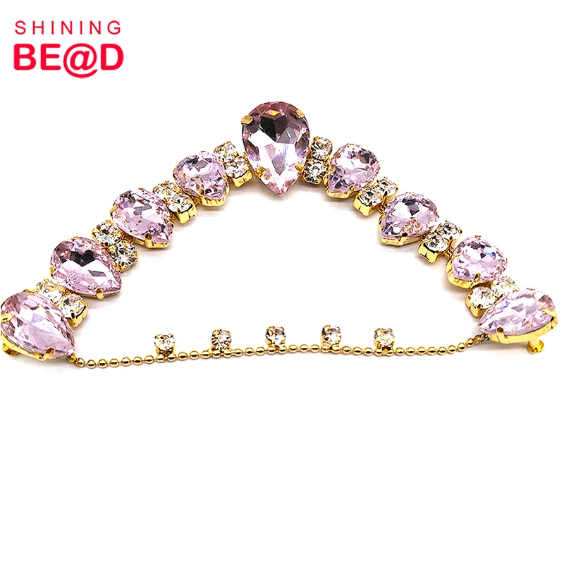 2020 New Fashion Flip Flops Glass Rhinestone Shoe Chain,Shoe Chain For Uppers,Shoes Women Sandals Chain