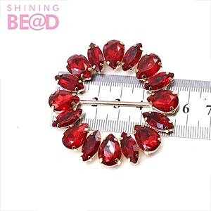 Chair Buckle Creative Round Belt Buckle Decoration Rhinestone Shoe Upper Wedding Party Supplies for Ribbon