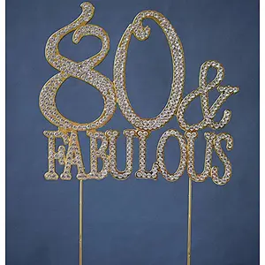 Fashion Wedding Cake Number Topper Birthday Number cake Topper