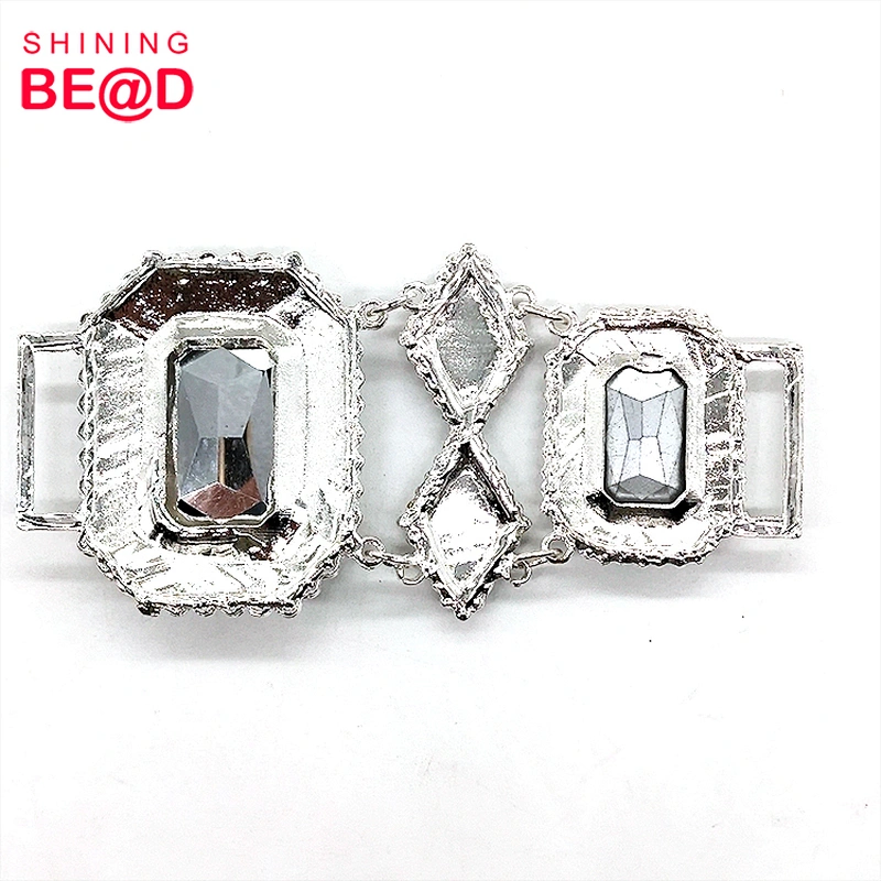 Hot Selling Beautiful Glass Rhinestone Bikini Connector,Rhinestone Buckles For Dresses,Rhinestone Connector For Bikini