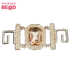 Sell 10 * 4cm Glass Rhinestone Bikini Connector,Rhinestone Connector For Bikini,Bikini Connectors For Sale