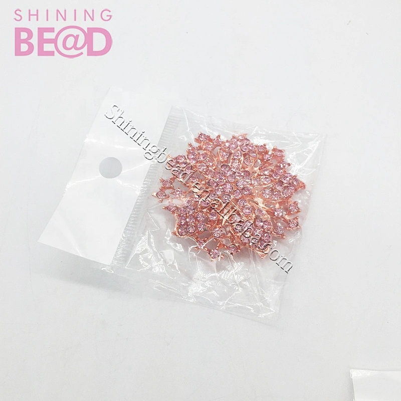 New arrival rose gold brooches costume jewelry brooch hijab pins for wedding invitation ribbon decor