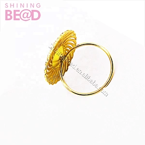 Customized elegant gold acrylic napkin ring crystal hoder ring for wedding table napkin decoration