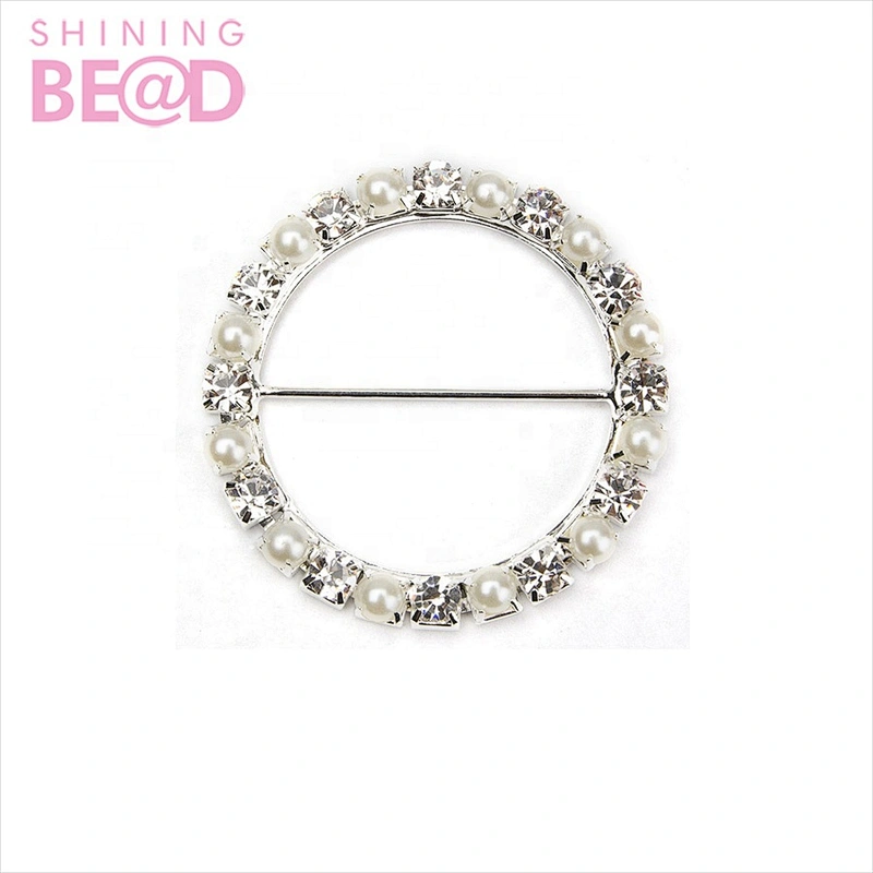 New wholesale white pearl buckles for invitation card for wedding decoration for gift