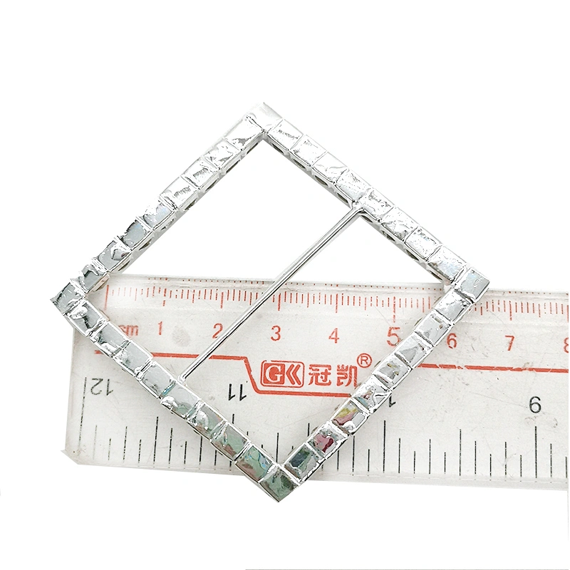 Wedding Decoration Diamante Invitations Rhinestone buckle For crystal Slider ribbon/ Wedding Chair Covers