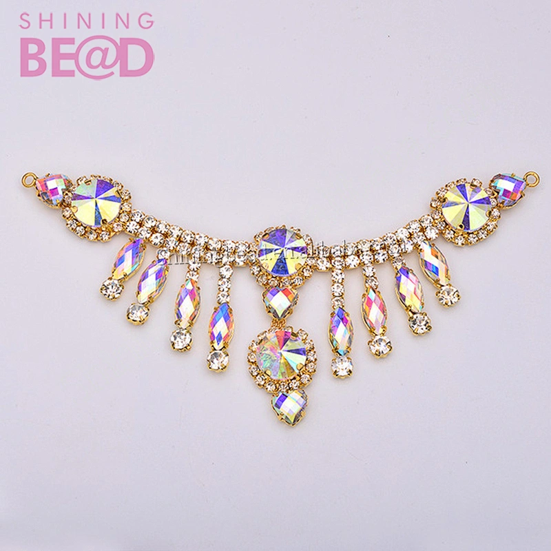 New Bikini Connectors Rhinestone Chain Bra For Swimming Wear Buckles Crystal Embellishments