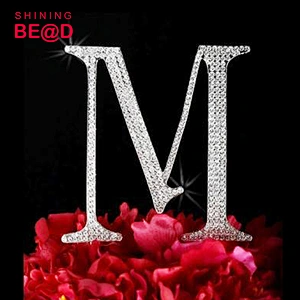 Made in China monogram Letter L M N O Wedding Cake Topper