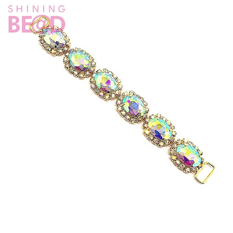 Multi rings AB rhinestone bikini connector Crystal Bikini Connector jewelry For Bikini