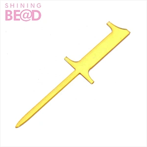 New Arrival Number 0-9 Cake Topper Gold Party Digit Glitter Cupcake Pick Children Baby 16st Birthday Decoration