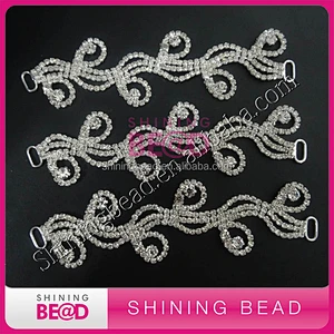 Sparkling jewelry rhinestone connector for headband