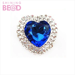 heart shape rhinestone brooch with pin