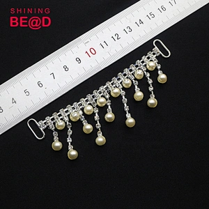 Crystal AB color pendant rhinestone connector for bikini