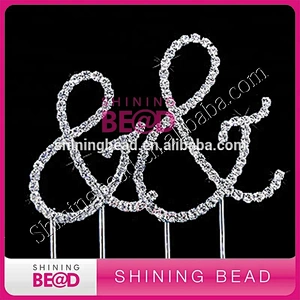 Hot sale new design Wedding Letter Cake Topper For Table Centerpieces