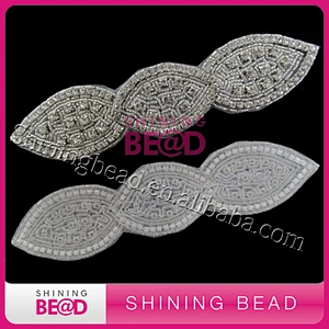 2016 Rhinestone Applique Shinning Dress Embellishment Bling Bling Decorative Rhinestone Trim