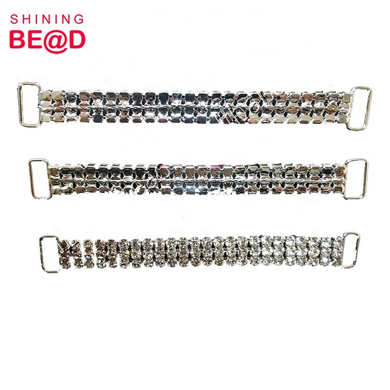 Fashionable 3-row Or 4-row Rhinestone Bikini Connector,Crystal Rhinestone Connectors For Bikini,Bikini Connectors For Sale