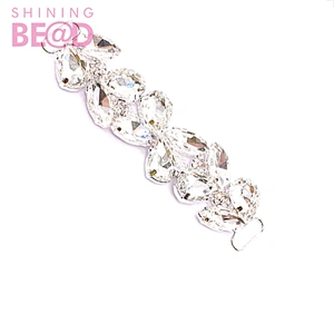 Cheap rose jewelry chain stripper outfits bikini connector crystal rhinestone connectors buckle for swimwear