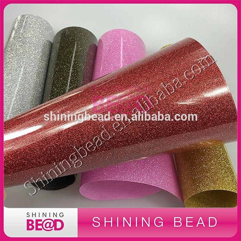 Glitter Heat Press thermal transfer vinyl for T shirt