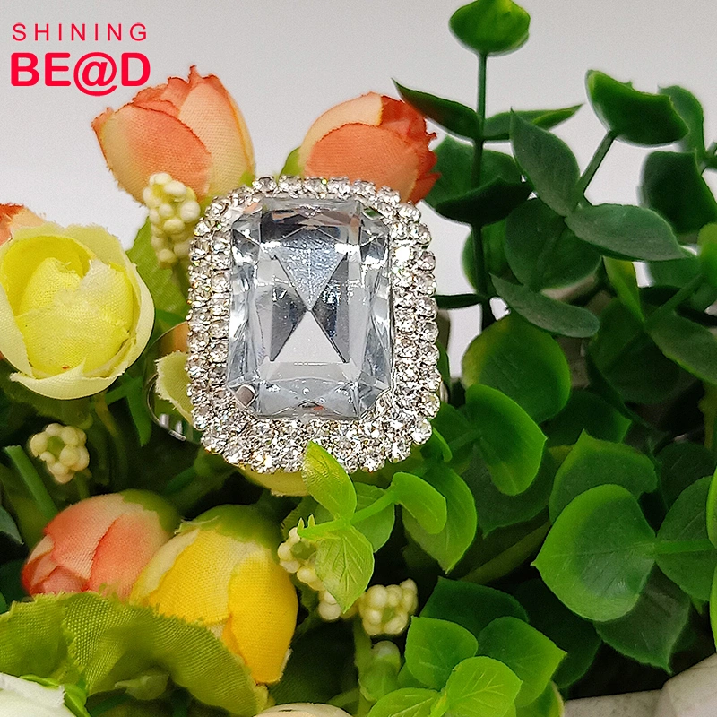 Cheap Personalized Diamond Silver Plated napkin rings Holder for Wedding Centerpieces for table wholesale
