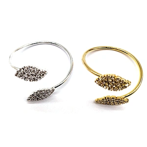 2021 Fashion Leaf Shape Gold Plated Crystal Rhinestone Napkin Ring For Table Decoration,Gold Rhinestone Napkin Rings