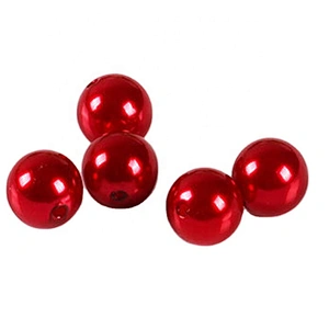 Wholesale Imitation Plastic Round Pearls Without Holes