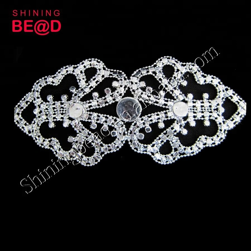 High quality bridal veil jewelry rhinestone applique brooch